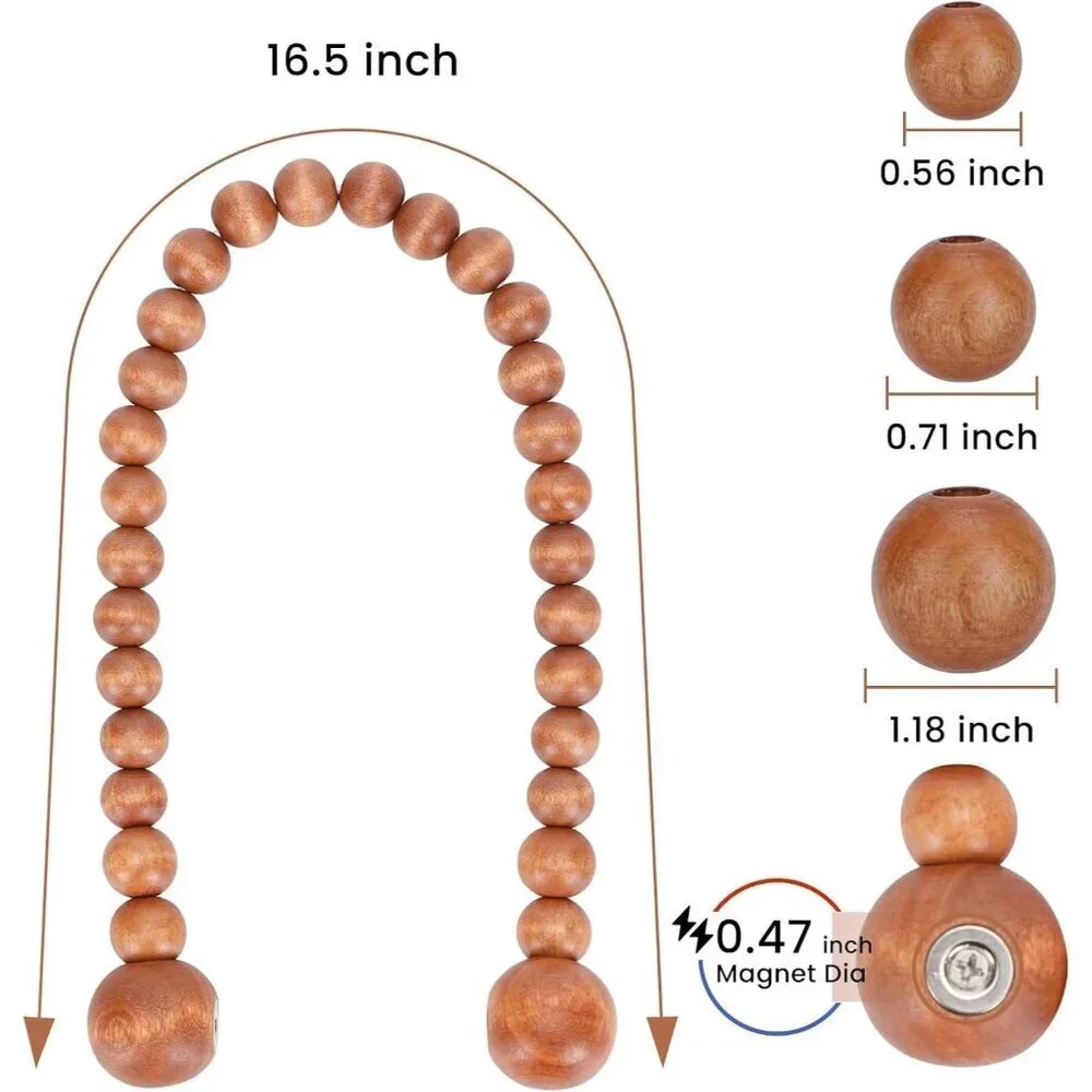 Magnetic Curtain Tiebacks Brown Curtain Holdbacks Curtains 2 Pack Nursery Decor